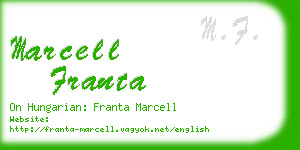 marcell franta business card